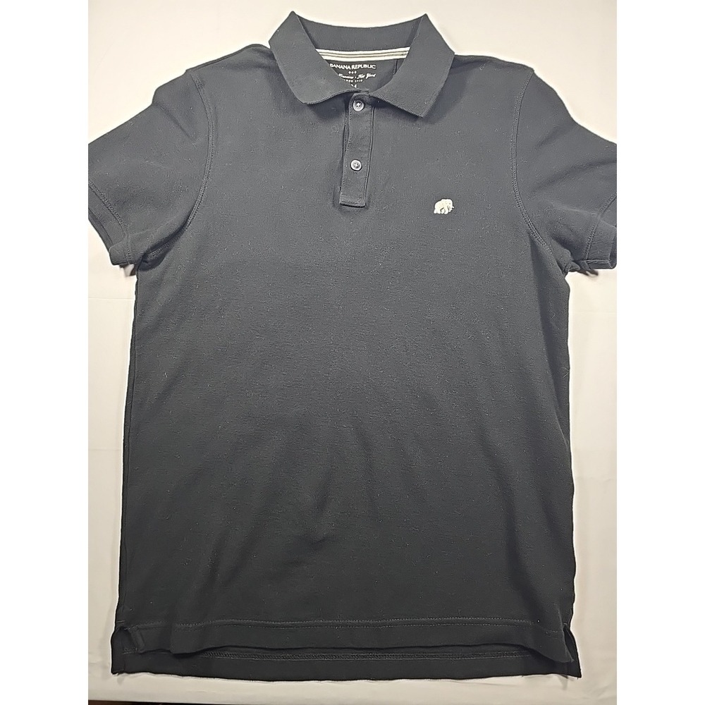 Banana Republic Knit Polo Medium Old Money Luxury Casual Men's